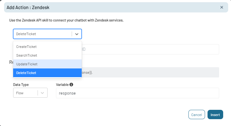 Action: Zendesk Integration