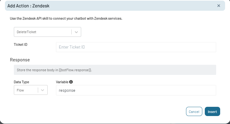 Action: Zendesk Integration