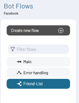 Bot Flow Menu