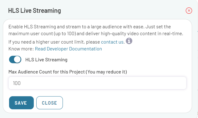 Configure HLS