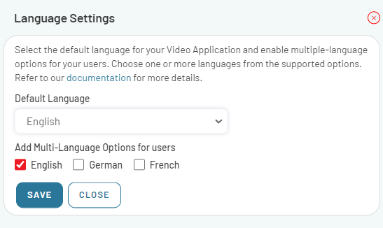 Configure Language Settings