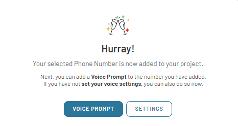 Add voice prompt