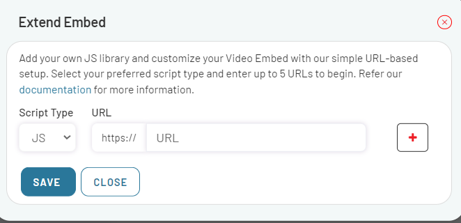 Extend Video Embed